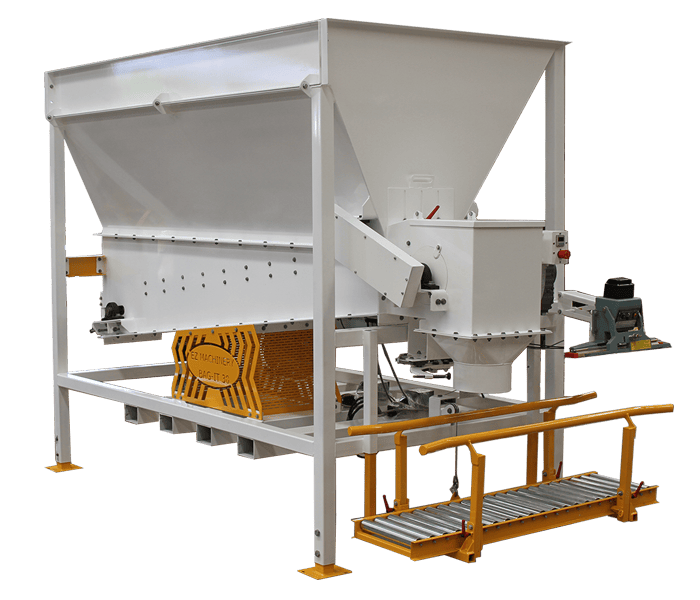 Product bagging shop machine