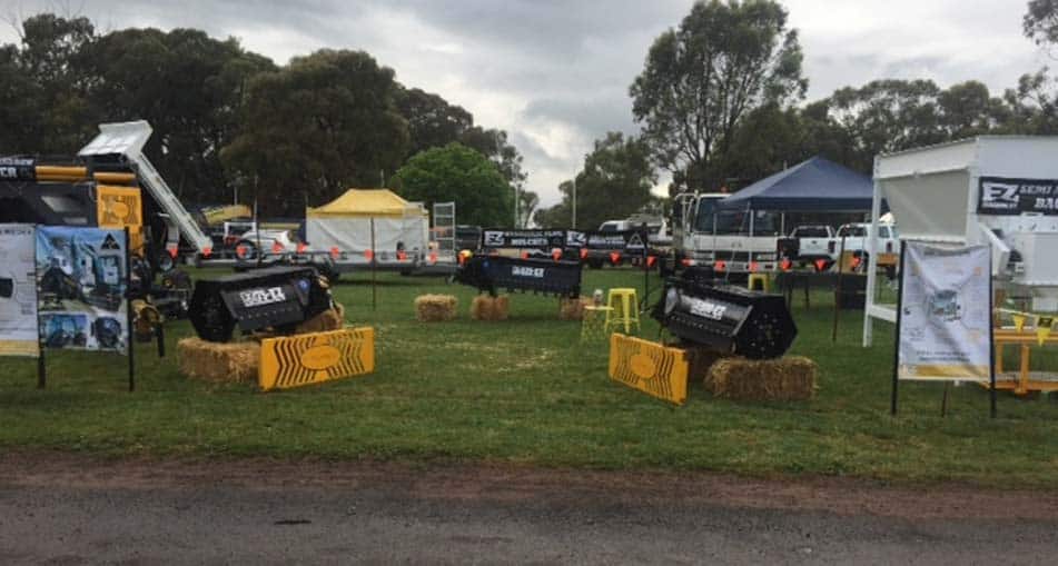 Ez Machinery set up at an industrial show